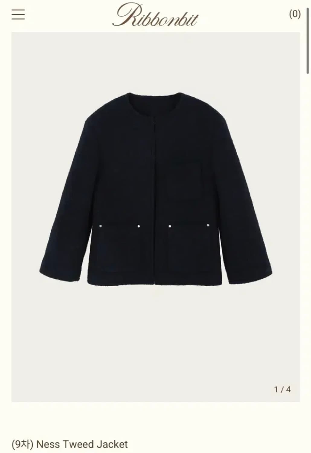 리본빛 네스 트위드 자켓 ness tweed jacket 상품이미지5