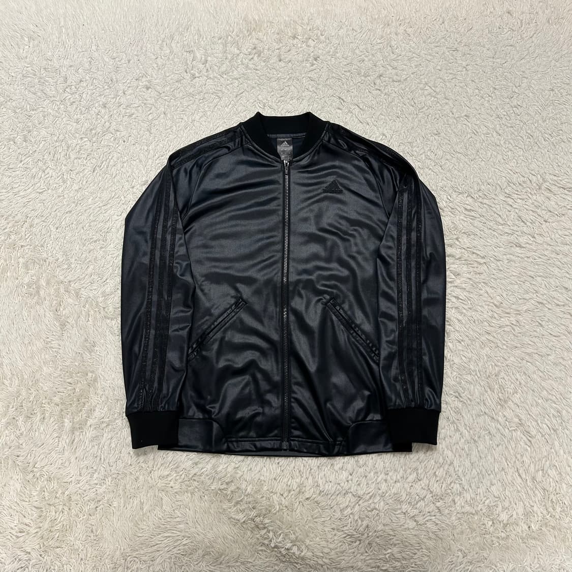 Adidas black glossy jersey 상품이미지4