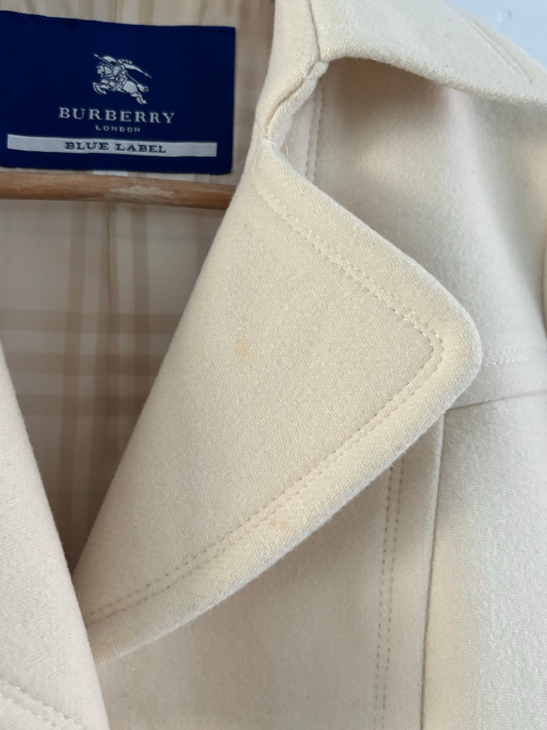 Burberry 버버리 블루라벨 아이보리 체스터 울 코트 상품이미지10