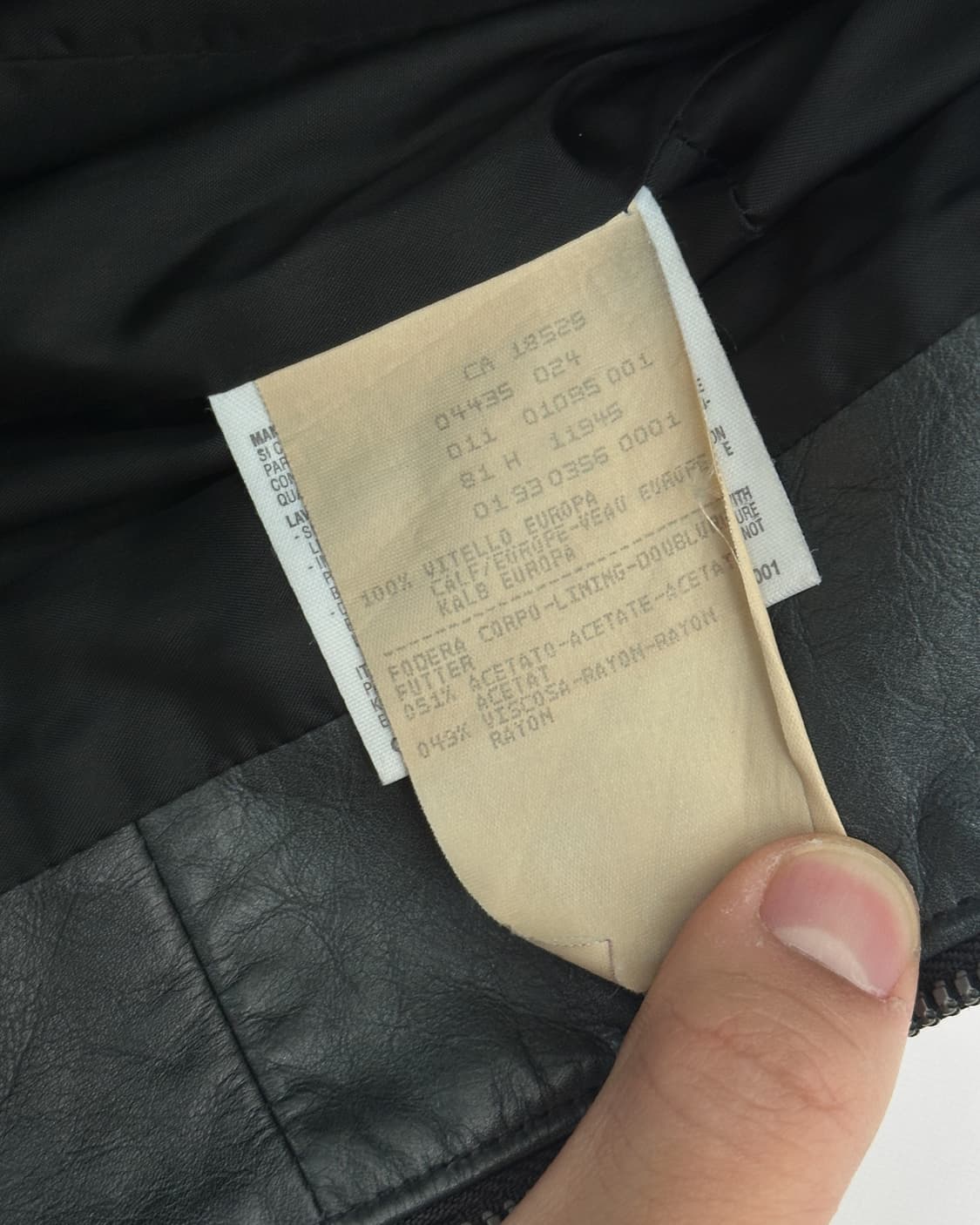 SS 2001 Emporio Armani Vitello Jacket 상품이미지9