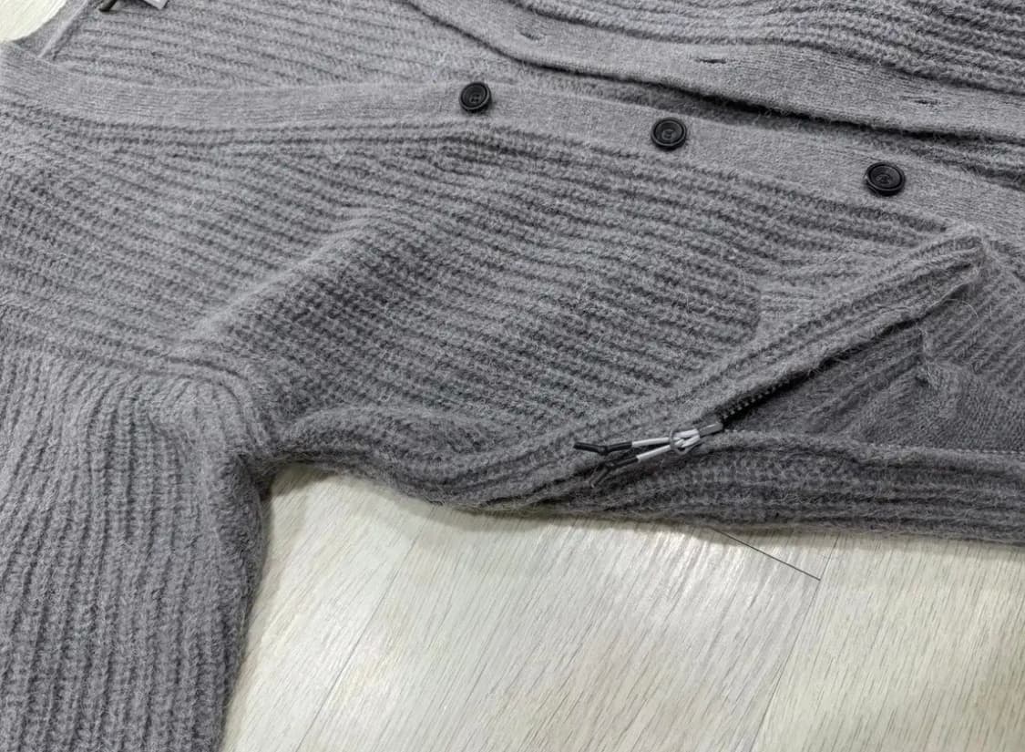언어펙티드 가디건 그레이 상품이미지5
