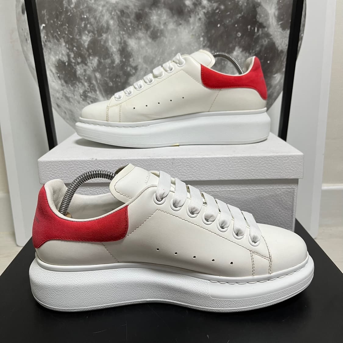 정품 39) 알렉산더 맥퀸 핑크 오버솔 스니커즈 250~255 상품이미지2