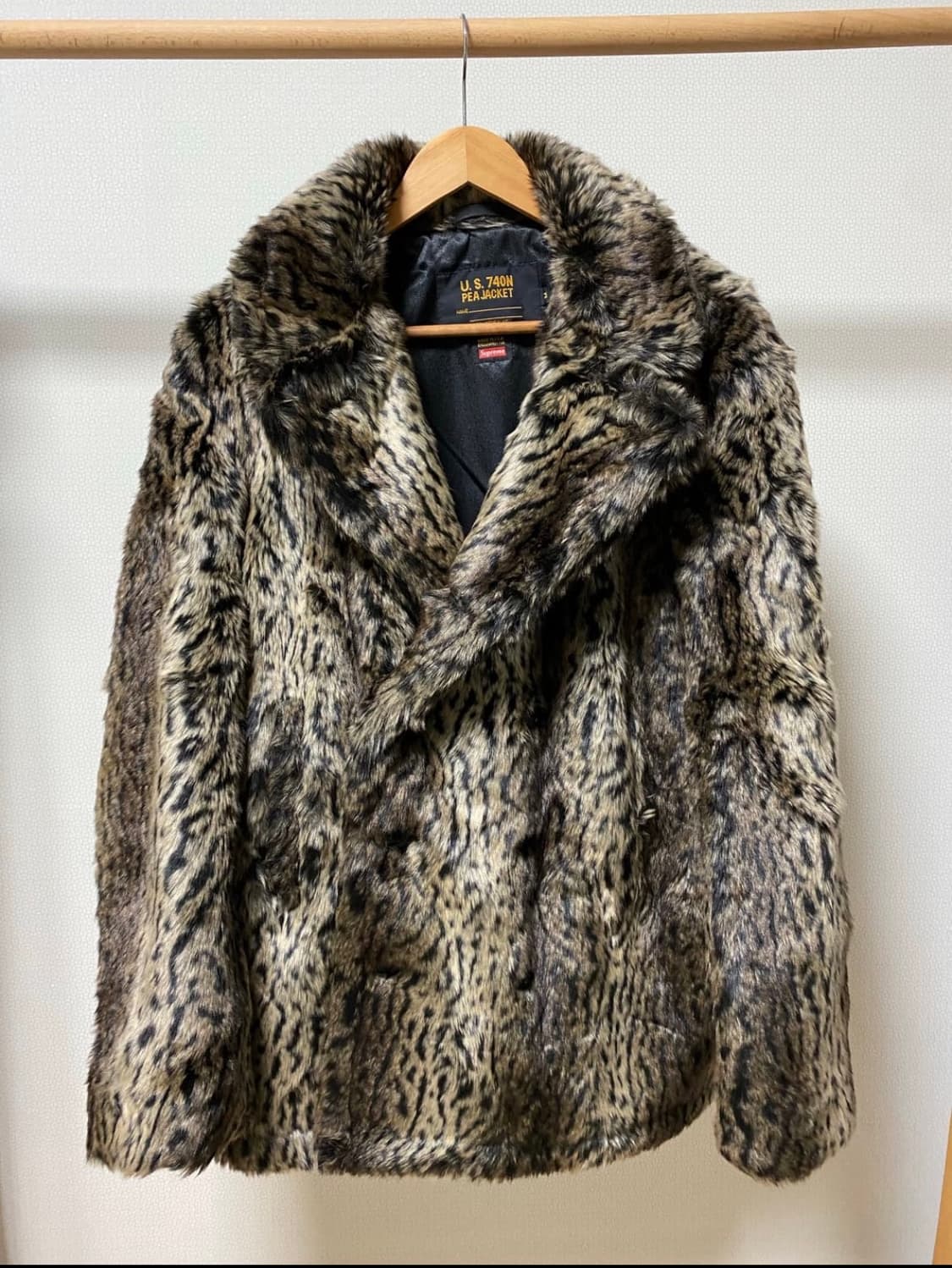 슈프림 쇼트 레오퍼드 퍼 자켓 쿠니치 노무라 퍼자켓 상품이미지4