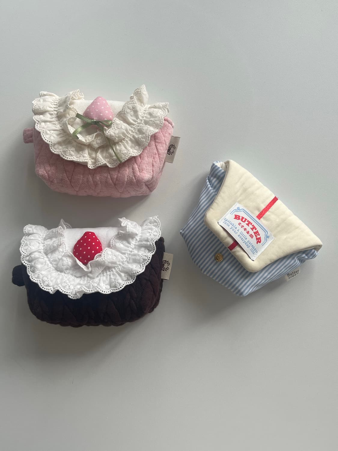 🧈버터크림 핸드메이드 다용도 디카 파우치🧈 상품이미지1