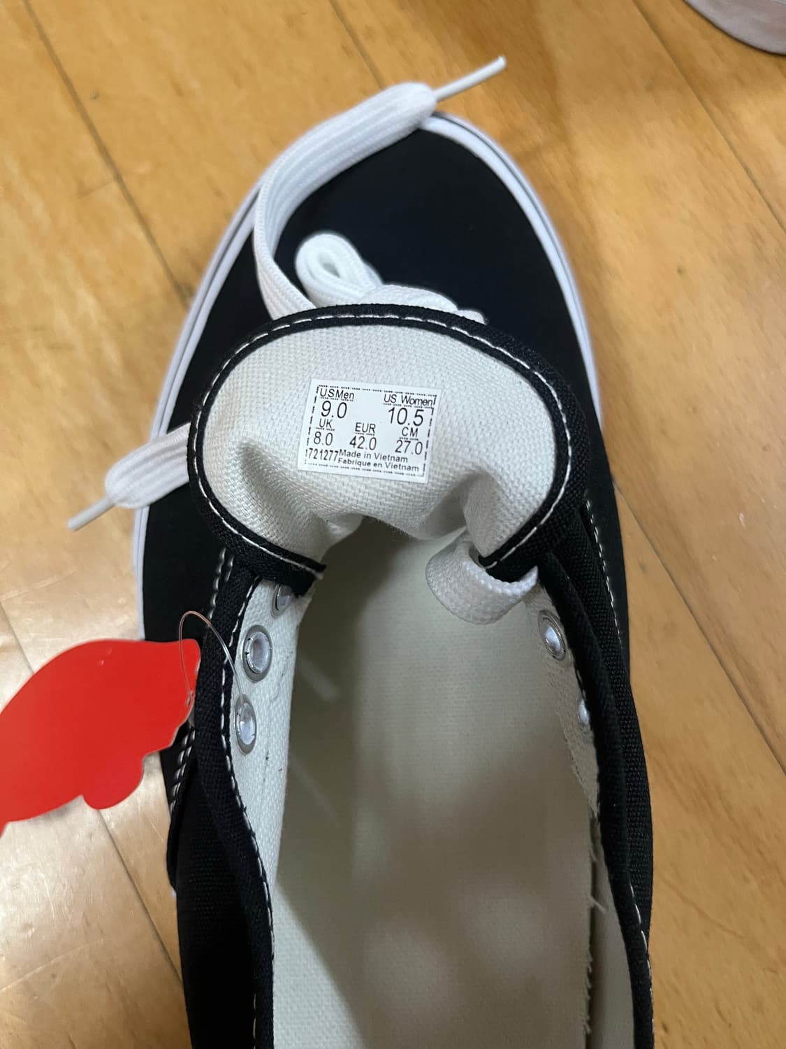 (새상품) 반스 어센틱 블랙 화이트 270 상품이미지7