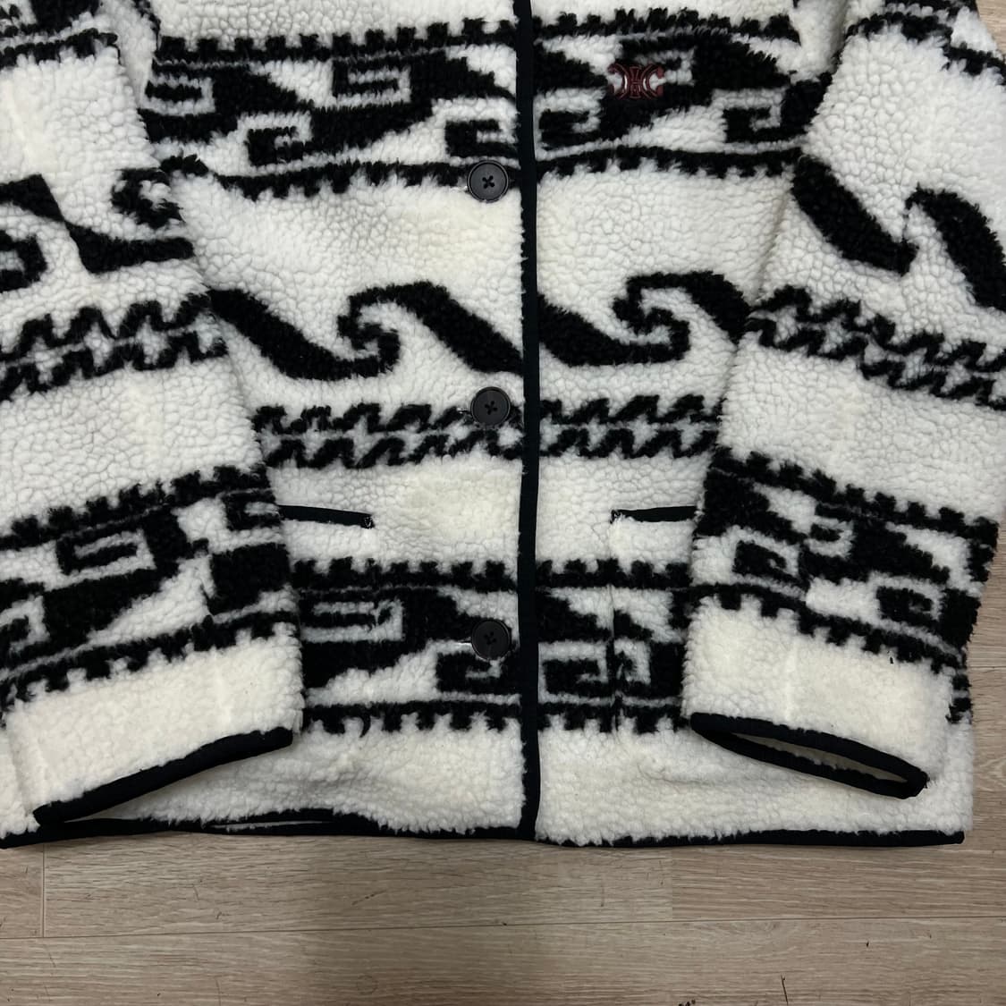 셀린느 파리 여성 자카드 덤블 플리스 후리스 자켓 90-95-165 상품이미지3