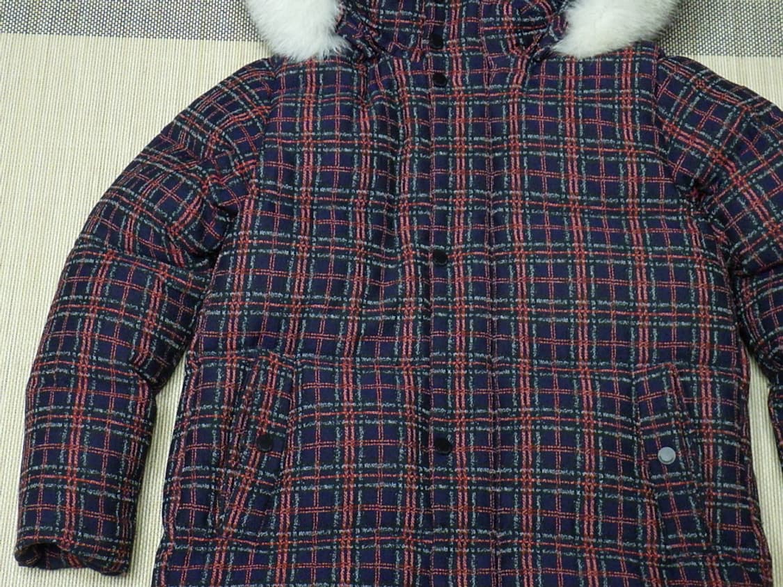 (90사이즈) 코오롱스포츠 여성 레이나 체크 FUR 다운 상품이미지5