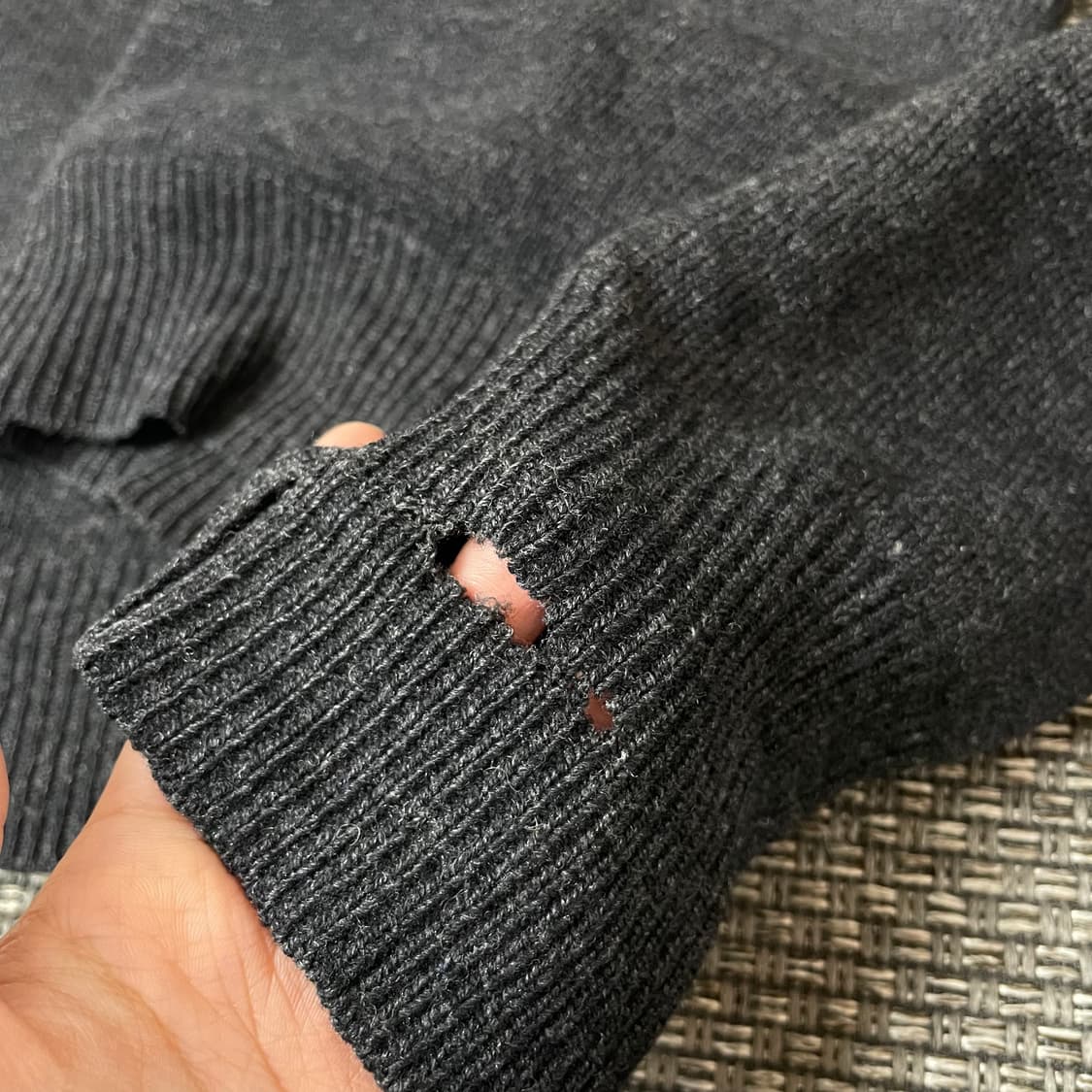 폴로랄프로렌 차콜 울 100 카라 긴팔 니트 105 상품이미지5