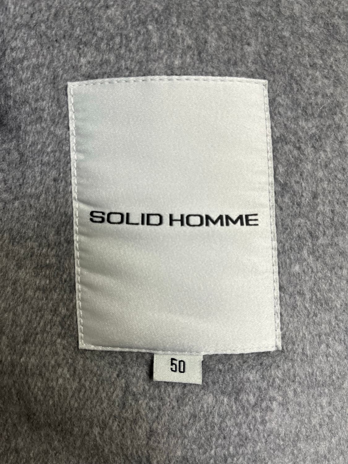 솔리드옴므 그레이 캐시미어 트윌 코트 50사이즈 상품이미지5