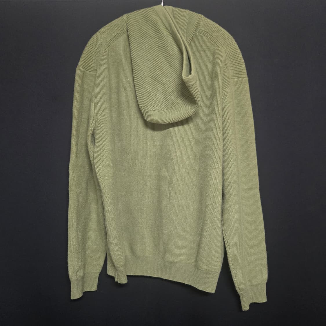 수아레 워셔블 후드 니트 올리브(M사이즈) 상품이미지2