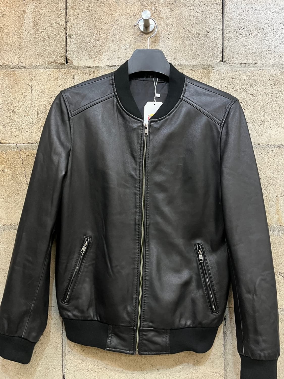 빌보이 양가죽 레더 봄버 자켓 상품이미지2