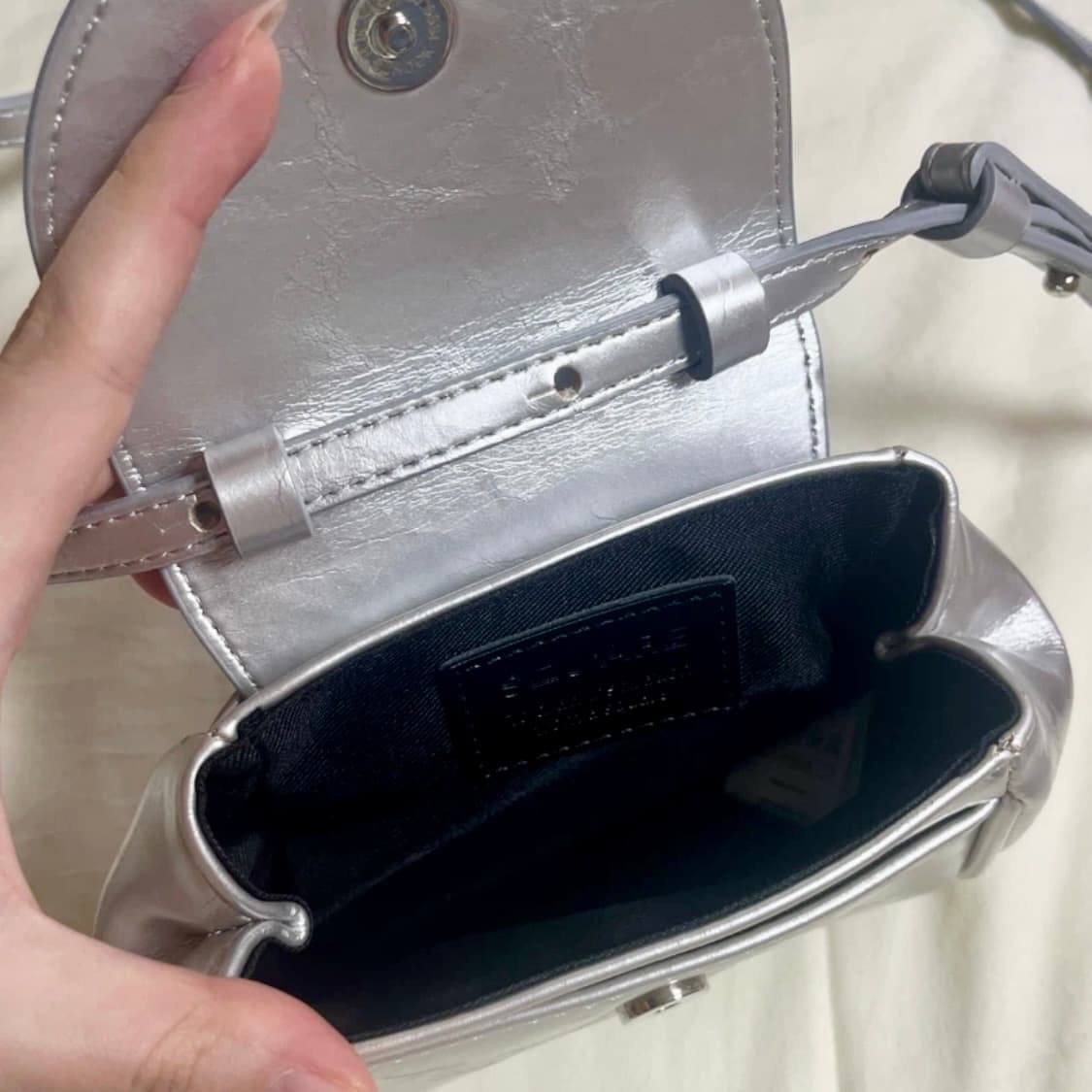 크로스백 미니백 실버 상품이미지7