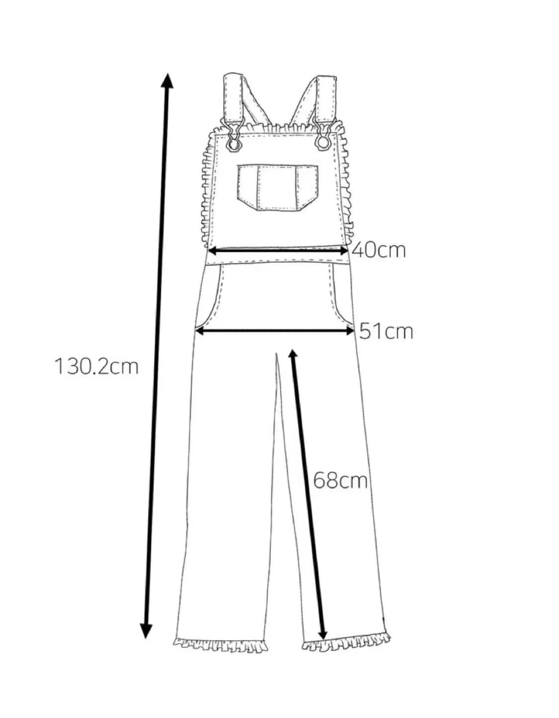 크로쉐안트 오버롤 블랙 상품이미지5