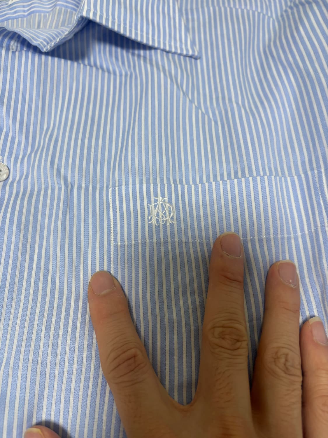 일제 DUNHILL 스트라이프셔츠 사이즈 105-110 상품이미지3