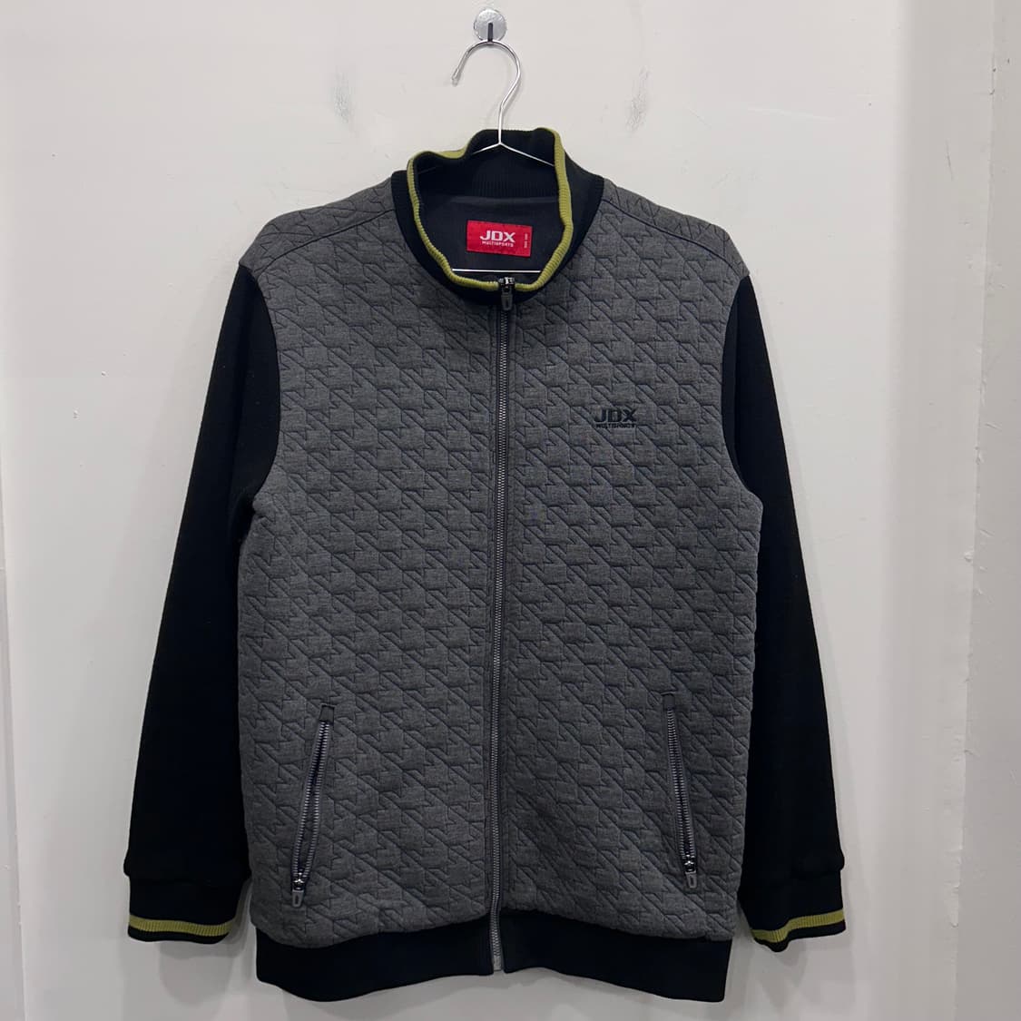 JDX 멀티스포츠 니트 코튼 배색 하이넥 자켓 상품이미지2