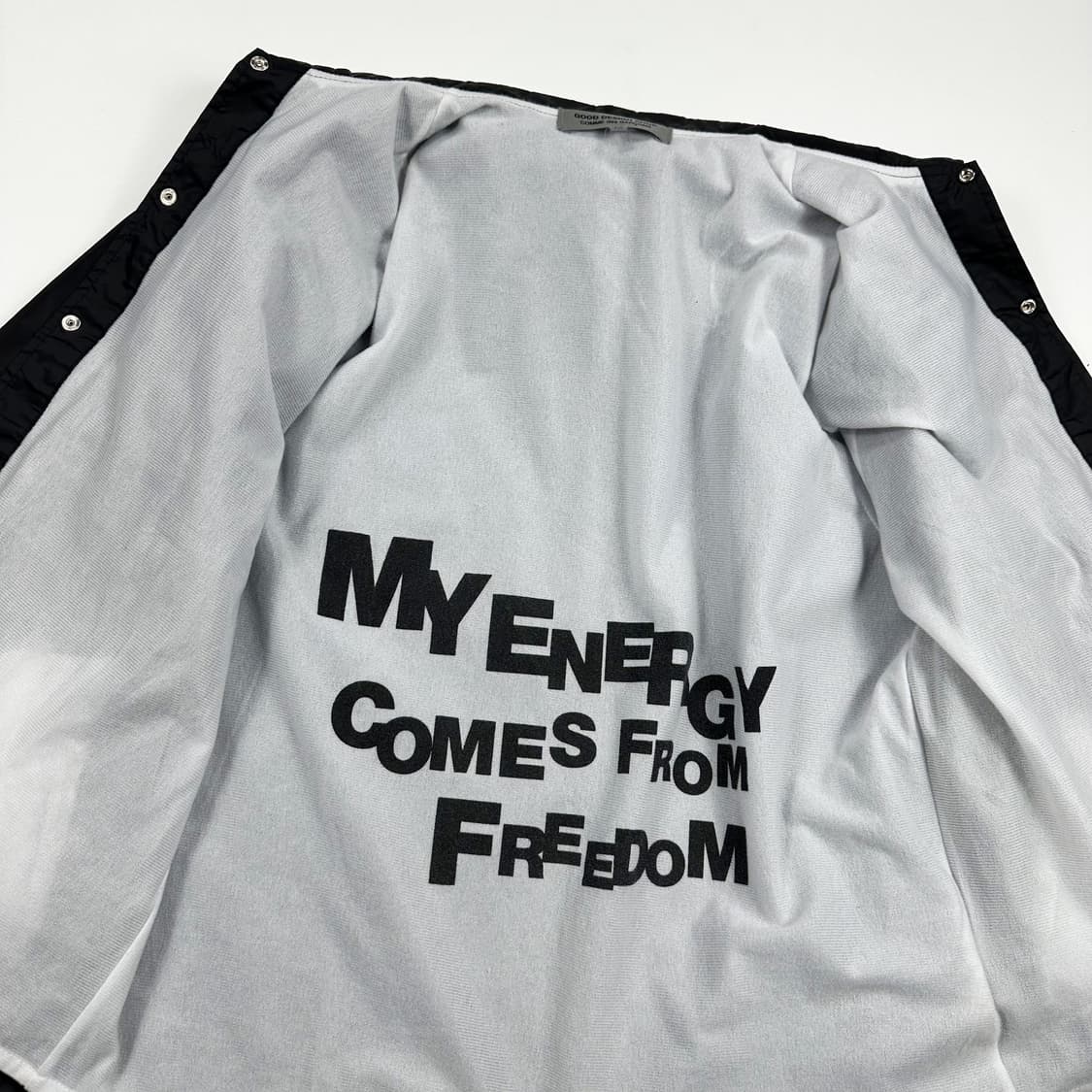 CDG 꼼데가르송 블랙 백로고 코치자켓 (M) 상품이미지7