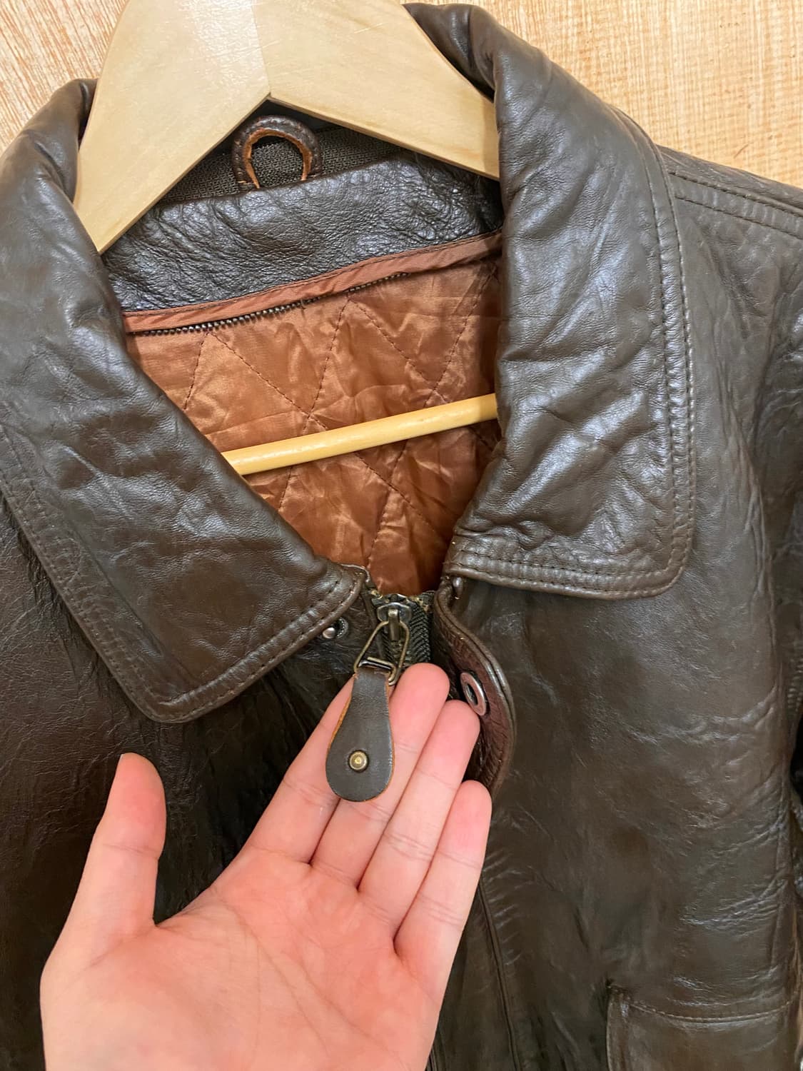 VTG G-1 leather flight jacket 플라이트 레더 자켓 상품이미지7