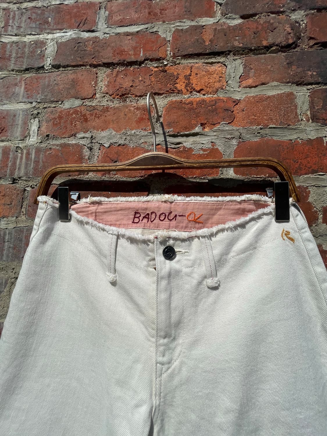 희귀 (Badou-R)45RPm컷오프화이트데님 상품이미지2