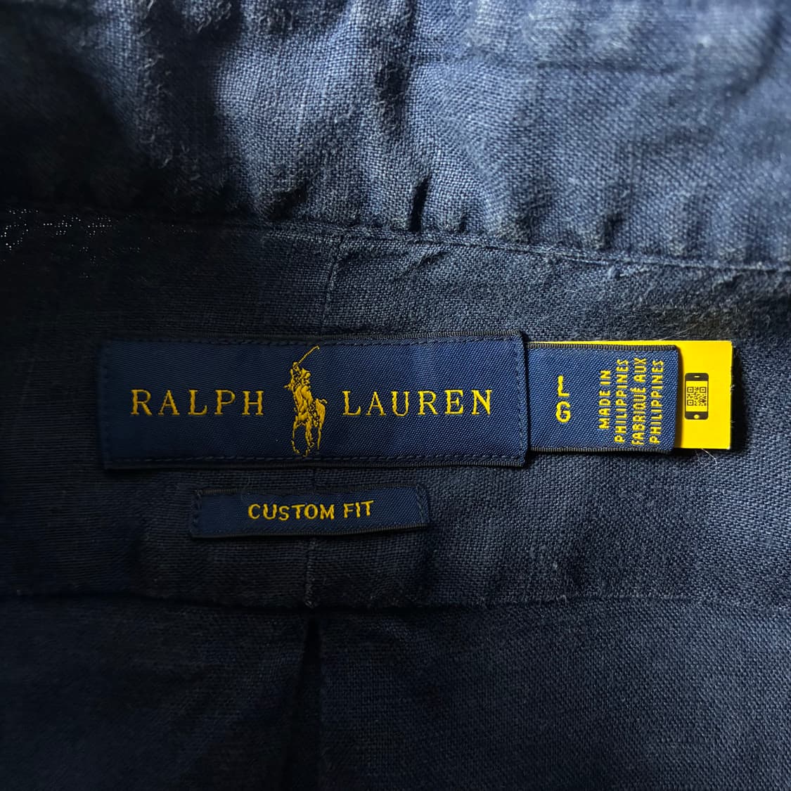 Polo  폴로 랄프로렌 신형 자수 린넨 네이비 셔츠  상품이미지3