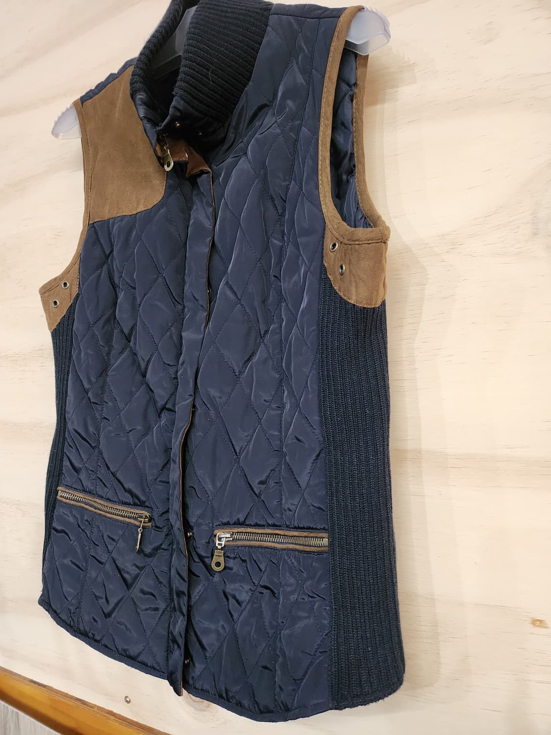 123) 자라 ZARA 퀼팅 배색 조끼 상품이미지3