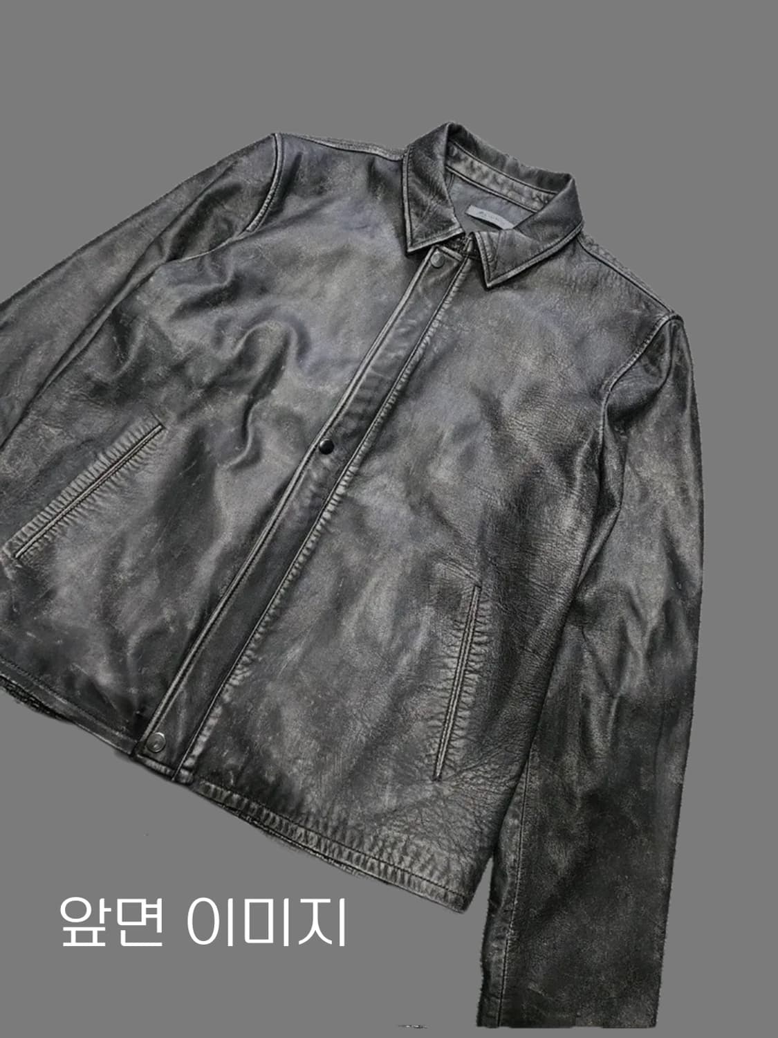 (희귀 매물, 신품 컨디션) 존바바토스 24SS 워싱 가죽자켓 상품이미지2
