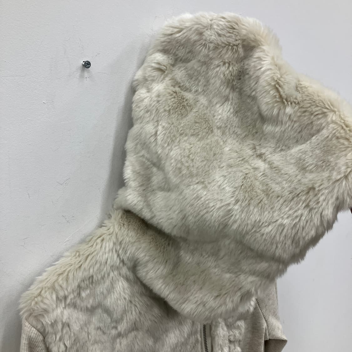 아르마니 익스체인지 투웨이 퍼 후드집업 자켓 M 상품이미지4