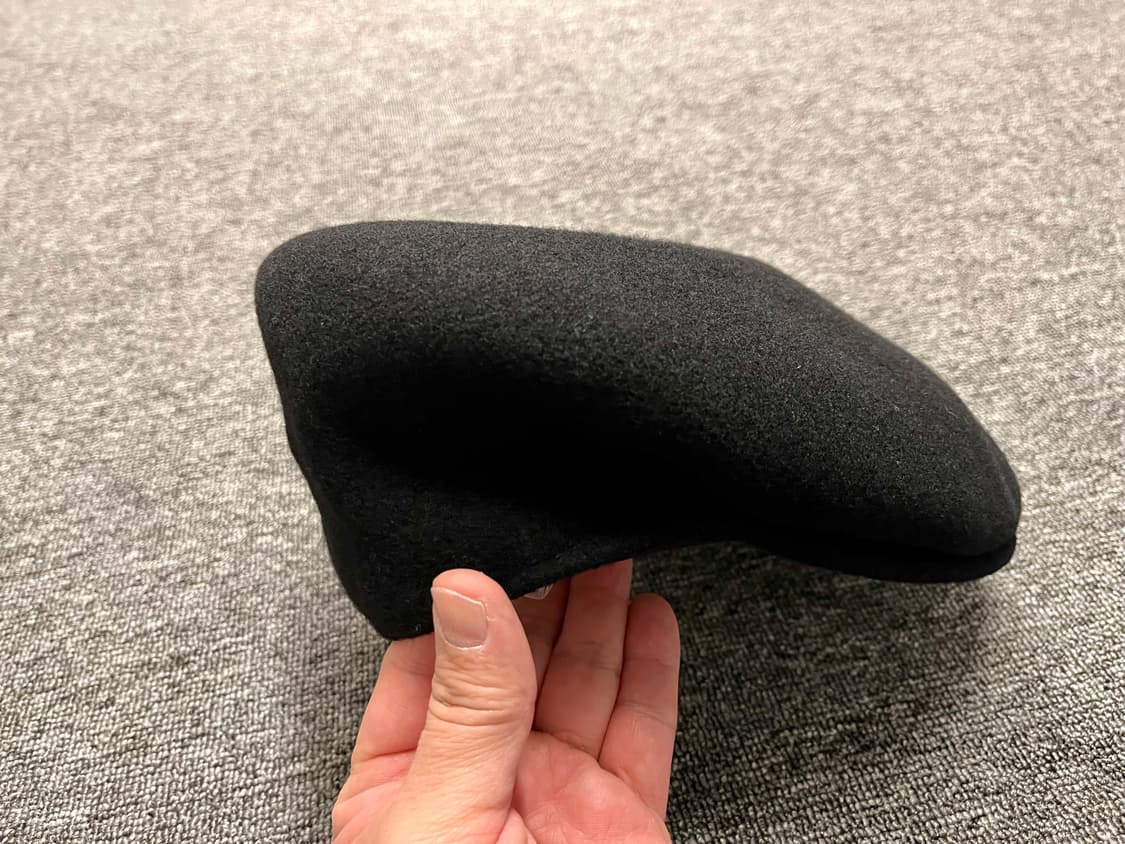 캉공 울 헌팅캡 504 블랙 새제품  상품이미지3