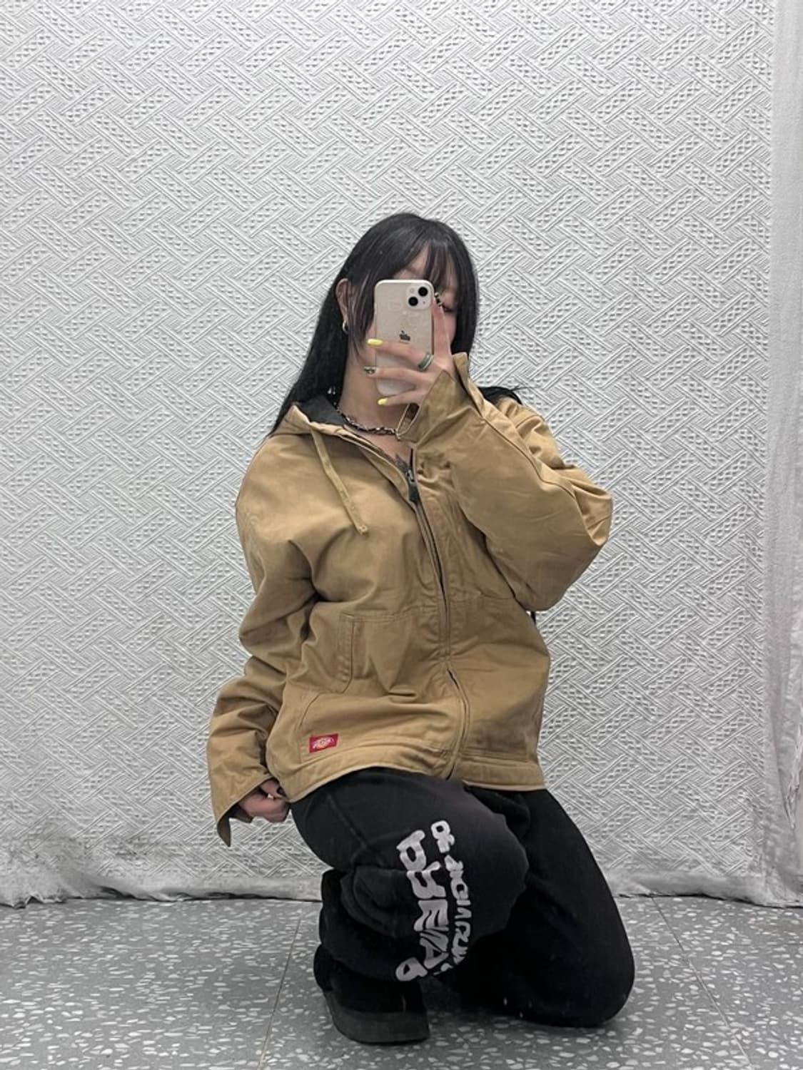 디키즈 덕액티브 빈티지 트러커 워크 후드 자켓 L C07456 상품이미지2