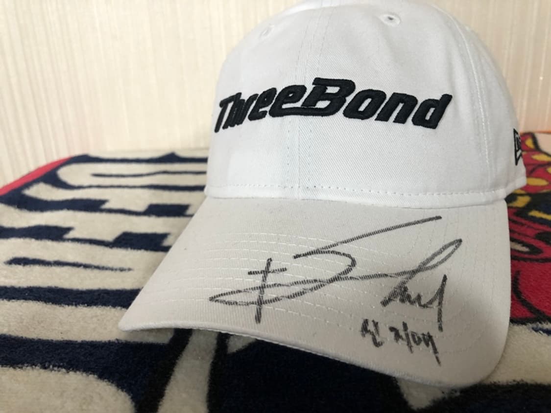 뉴에라 스리본드(Three Bond)스폰서 골프모자/신지애프로 싸인모자 상품이미지5