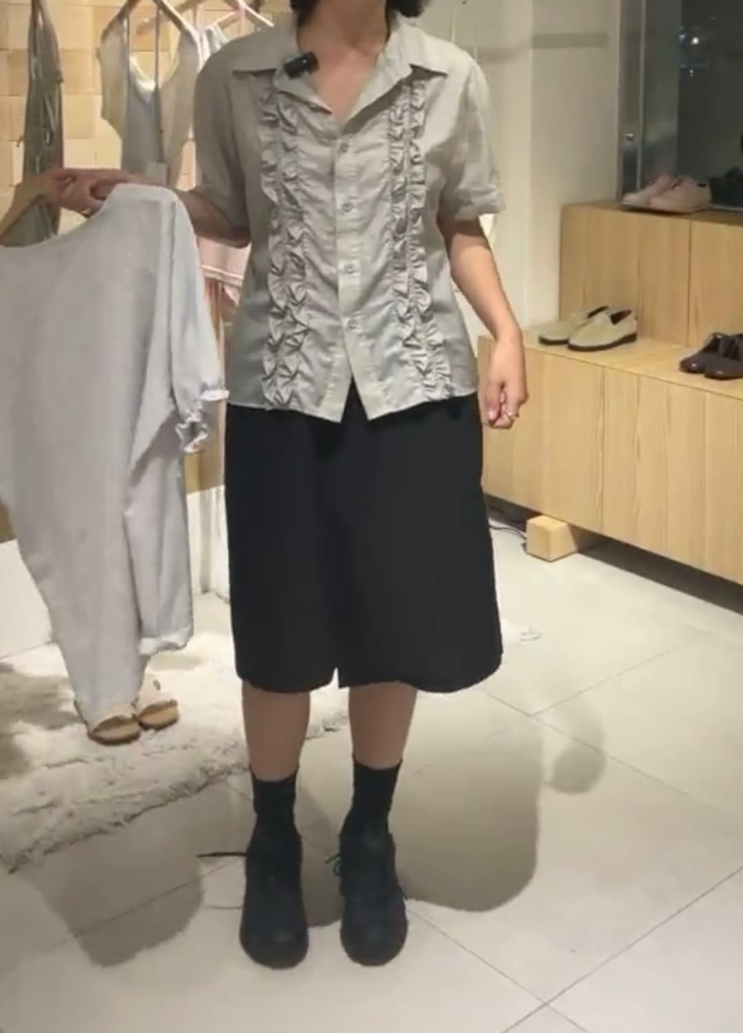 아우로 셔츠 -FRONT FRILL SHIRTS 상품이미지3