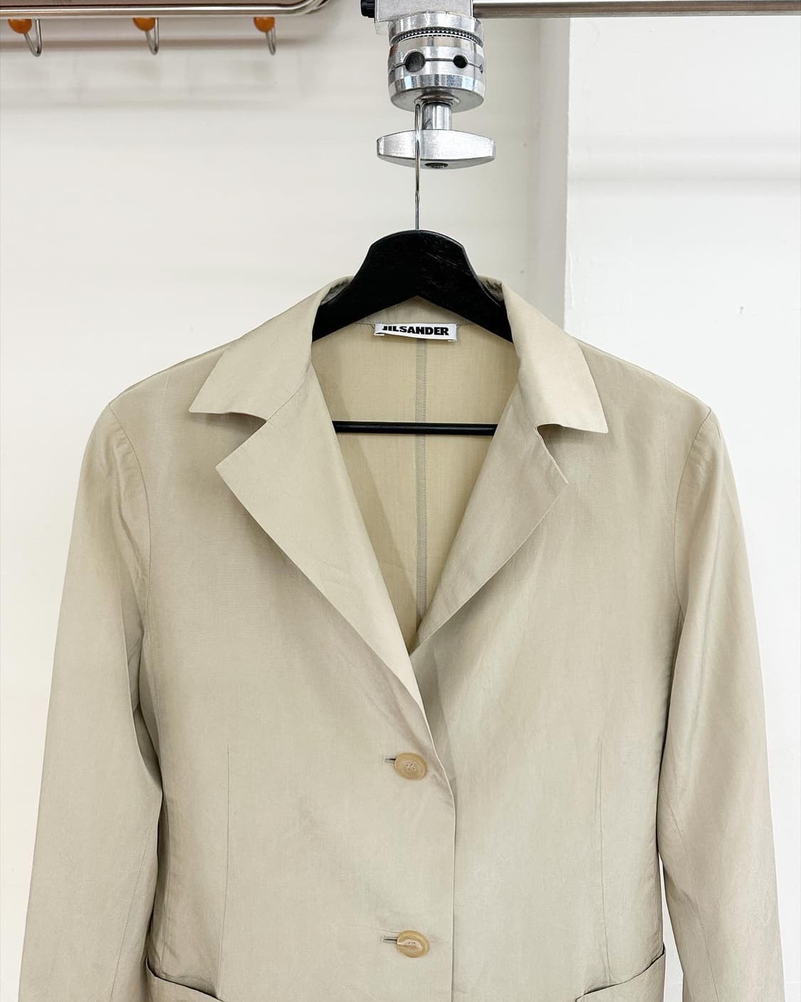 질샌더 베이지 폴리 2b 포켓 자켓  상품이미지2