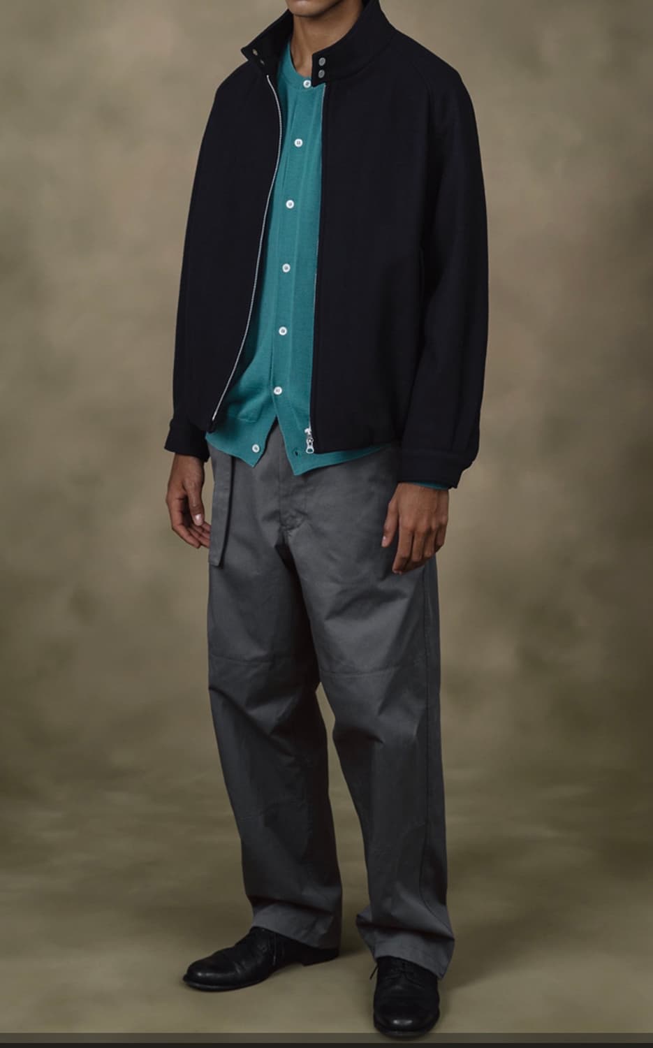 셔터 울 해링턴 자켓 L 상품이미지1