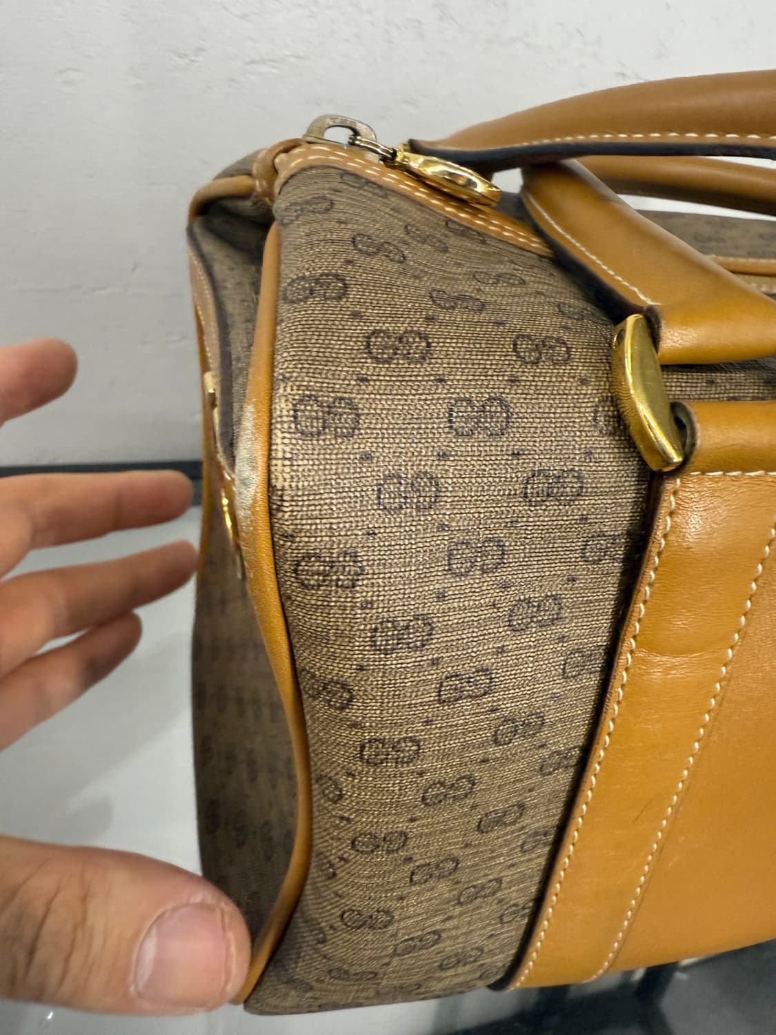 구찌 빈티지GG 패턴 탑 핸들 토트백 상품이미지6