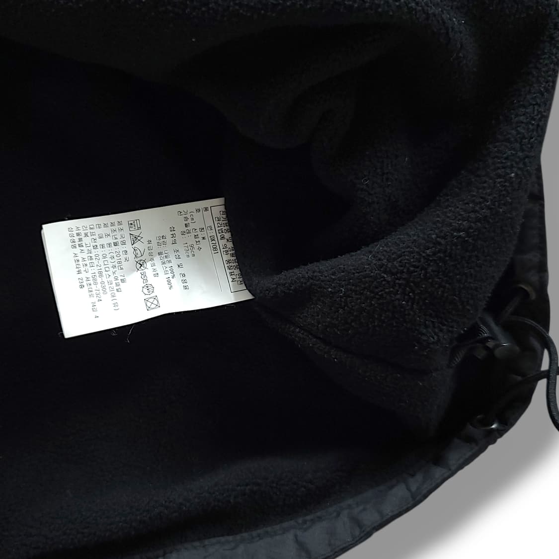 [M] 리복 X 커버낫 블랙 콜라보 기모 아노락 후드티셔츠 상품이미지9