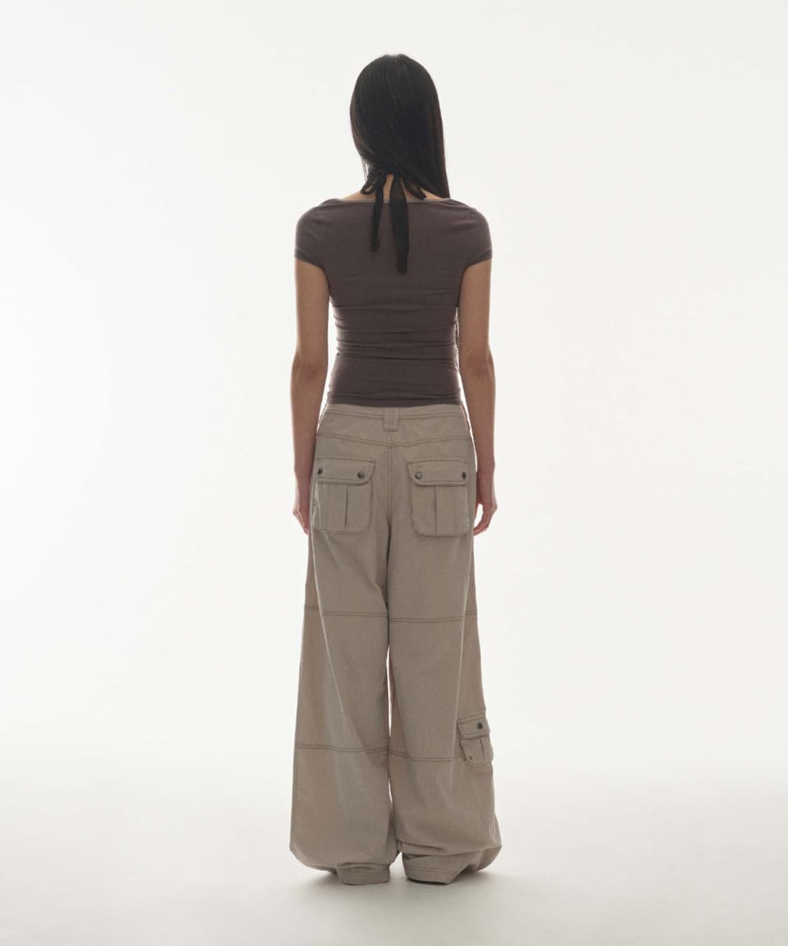 Coyseio_SNAP WORK PANTS_LIGHT BEIGE 상품이미지2