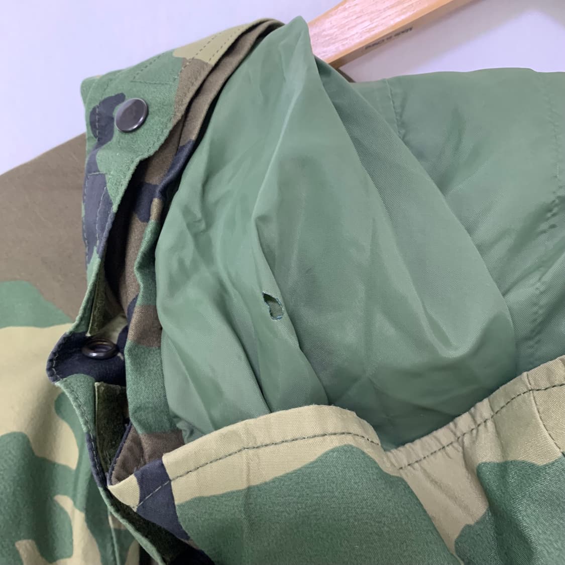 USA 빈티지 오버핏 베이프맛 카모 후드 바람막이 자켓 고프코어 아메카지 상품이미지4