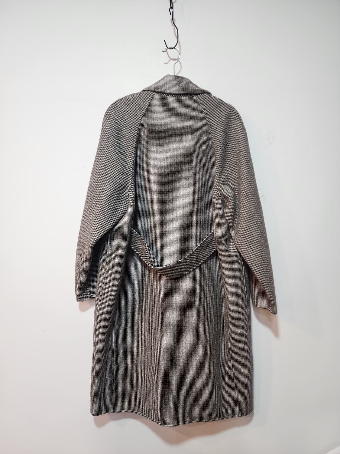 플라스틱 아일랜드 체크 오버핏 롱코트 M 상품이미지4