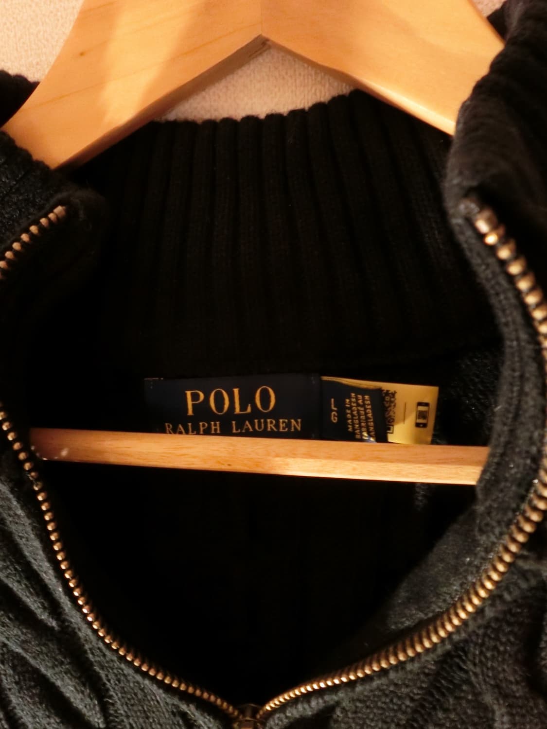 폴로 랄프로렌 하프집업 꽈배기 니트 상품이미지2