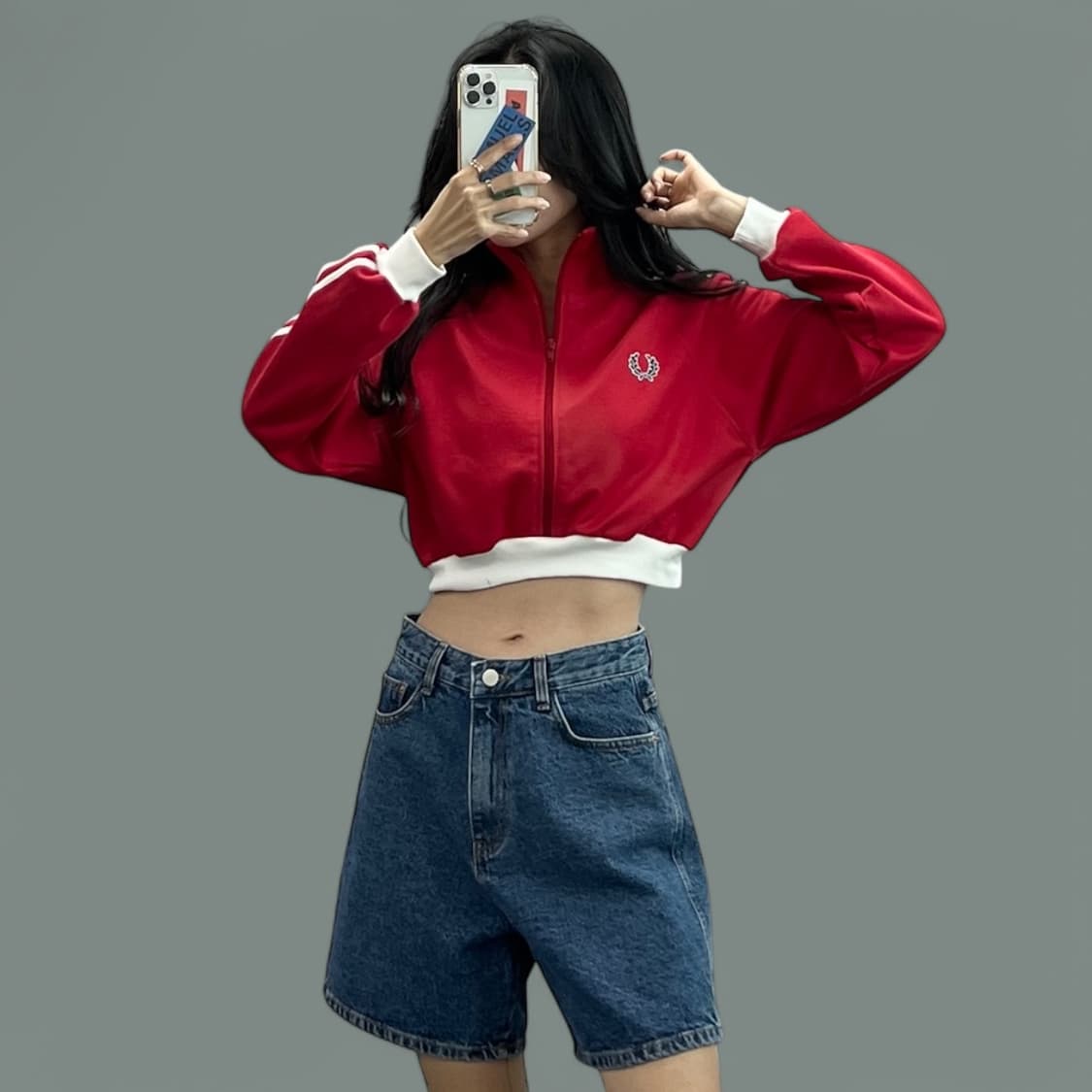 (WOMEN)프레디페리 크롭져지-M126 상품이미지1