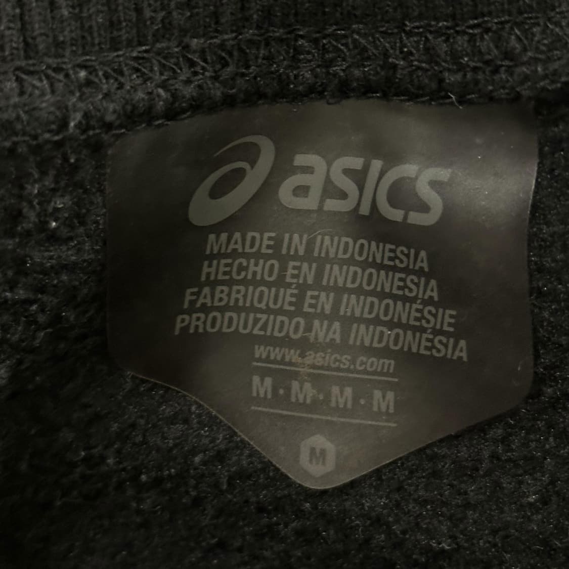 아이앱스튜디오 x 아식스 플리스 맨투맨 블랙 M 상품이미지9