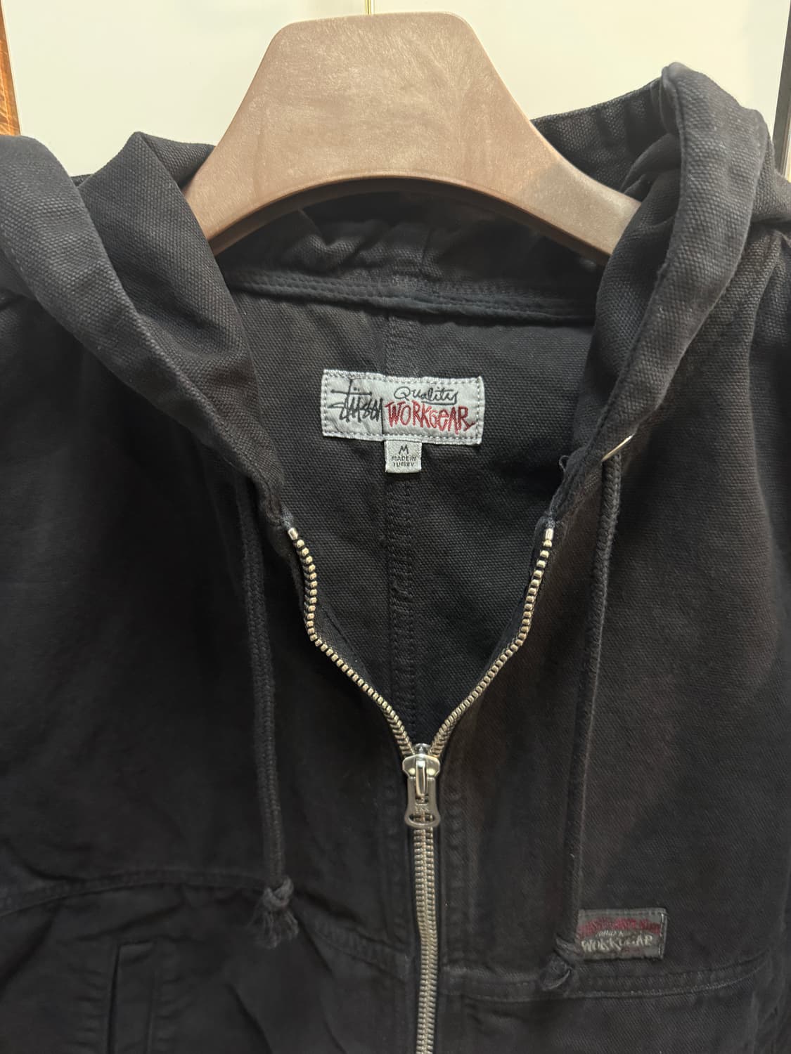 스투시 언라인드 캔버스 워크 자켓 블랙 M사이즈 판매합니다 ! 상품이미지3