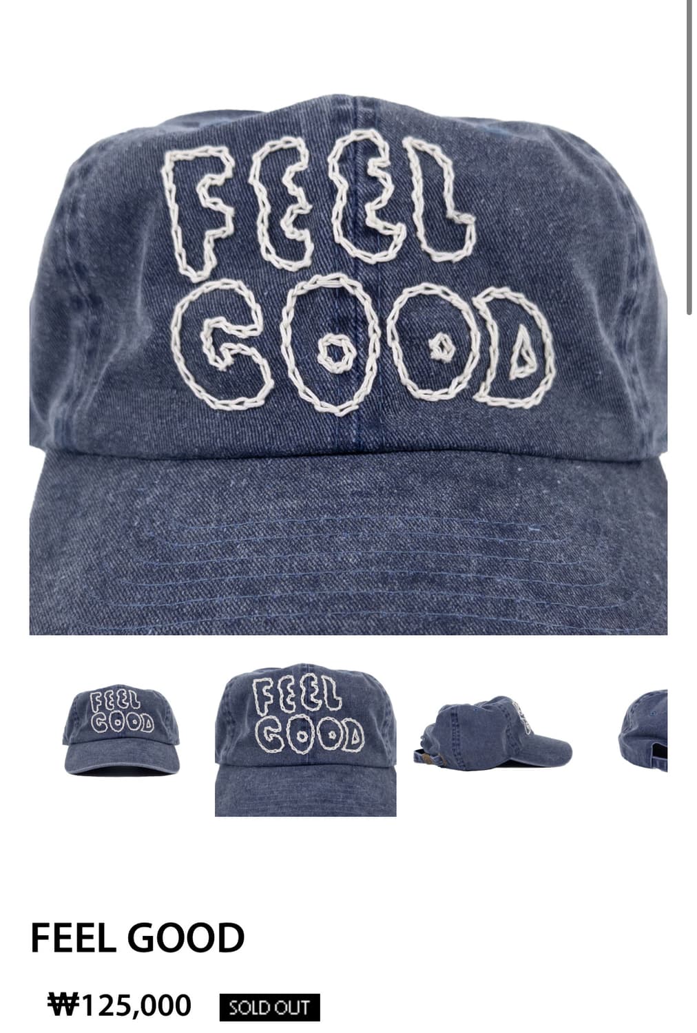 더스캇렉 자수 데님 캡모자  상품이미지2