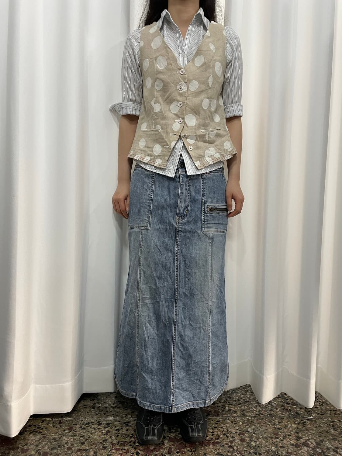 eddie bauer denim long skirt 상품이미지7