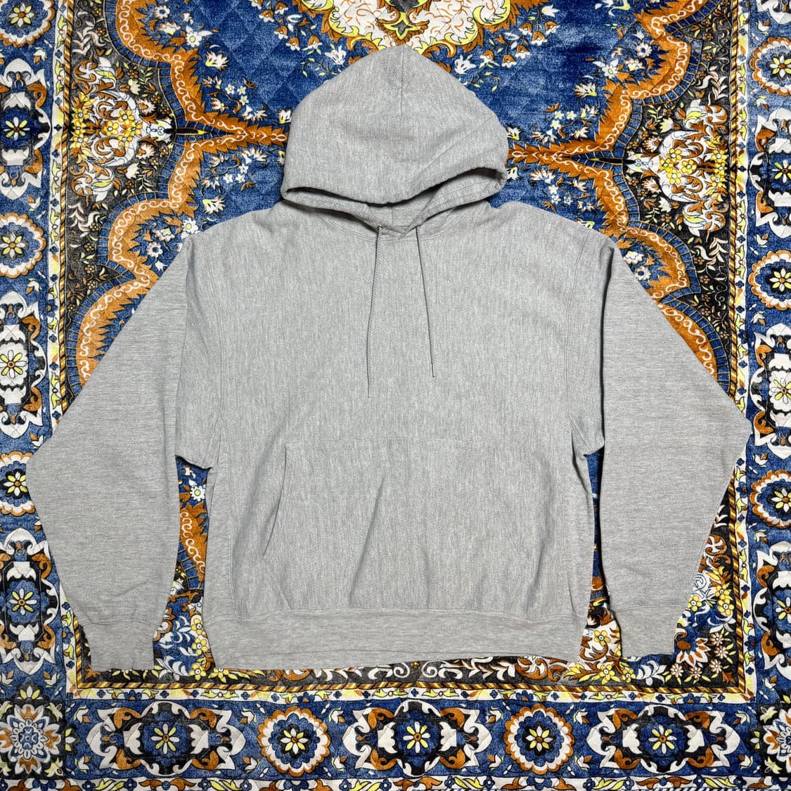 빈티지 00s 챔피온 리버스위브 블랭크 그레이 스웻후드 상품이미지1