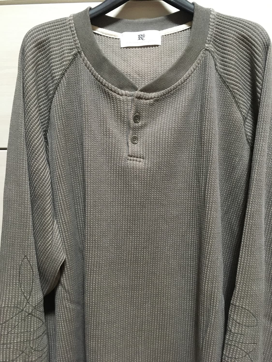 RSSC(알에스에스씨) WASHING WAFFLE HENLEY NECK 상품이미지2