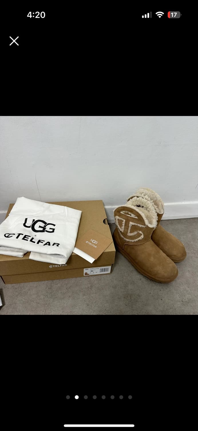 220 텔파 x 어그 부츠 미니 체스트넛 ugg telfar 상품이미지2