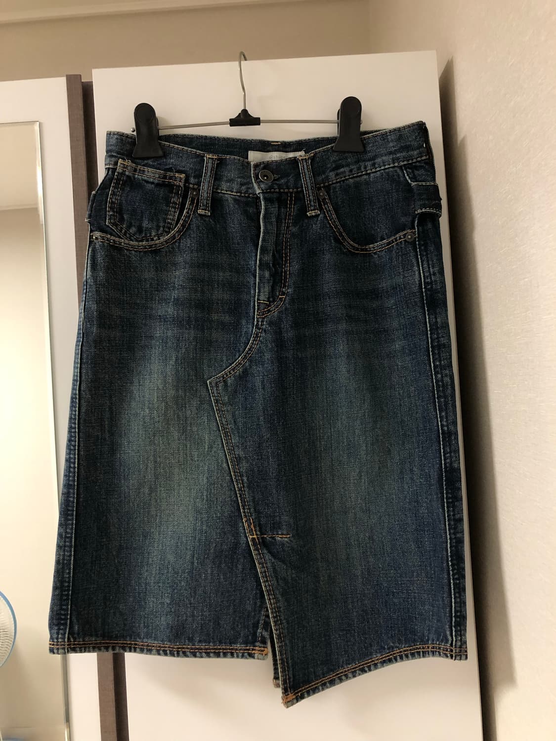 빈티지 언벌란스 청치마 상품이미지1