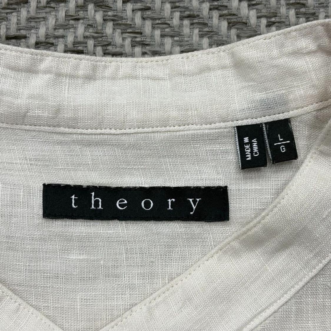 띠어리 헨리넥 린넨 블라우스 v2924 상품이미지5