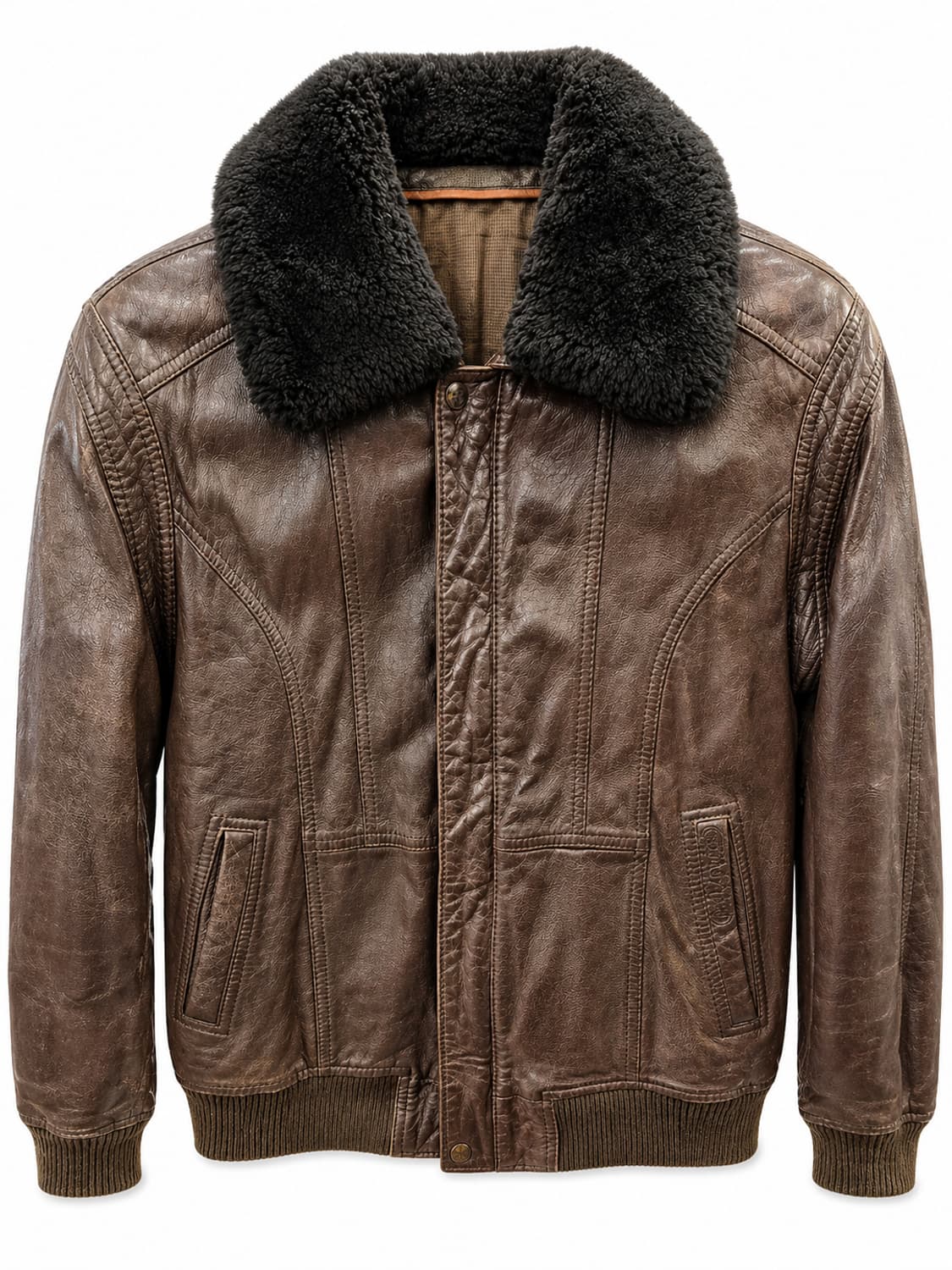 런던포그 양가죽 퍼카라 자켓 L 상품이미지1