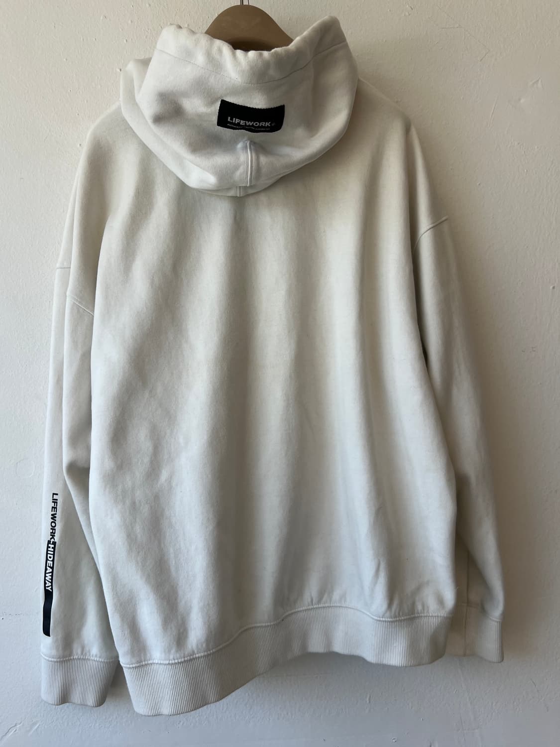라이프워크 아이보리 후드티셔츠   상품이미지8